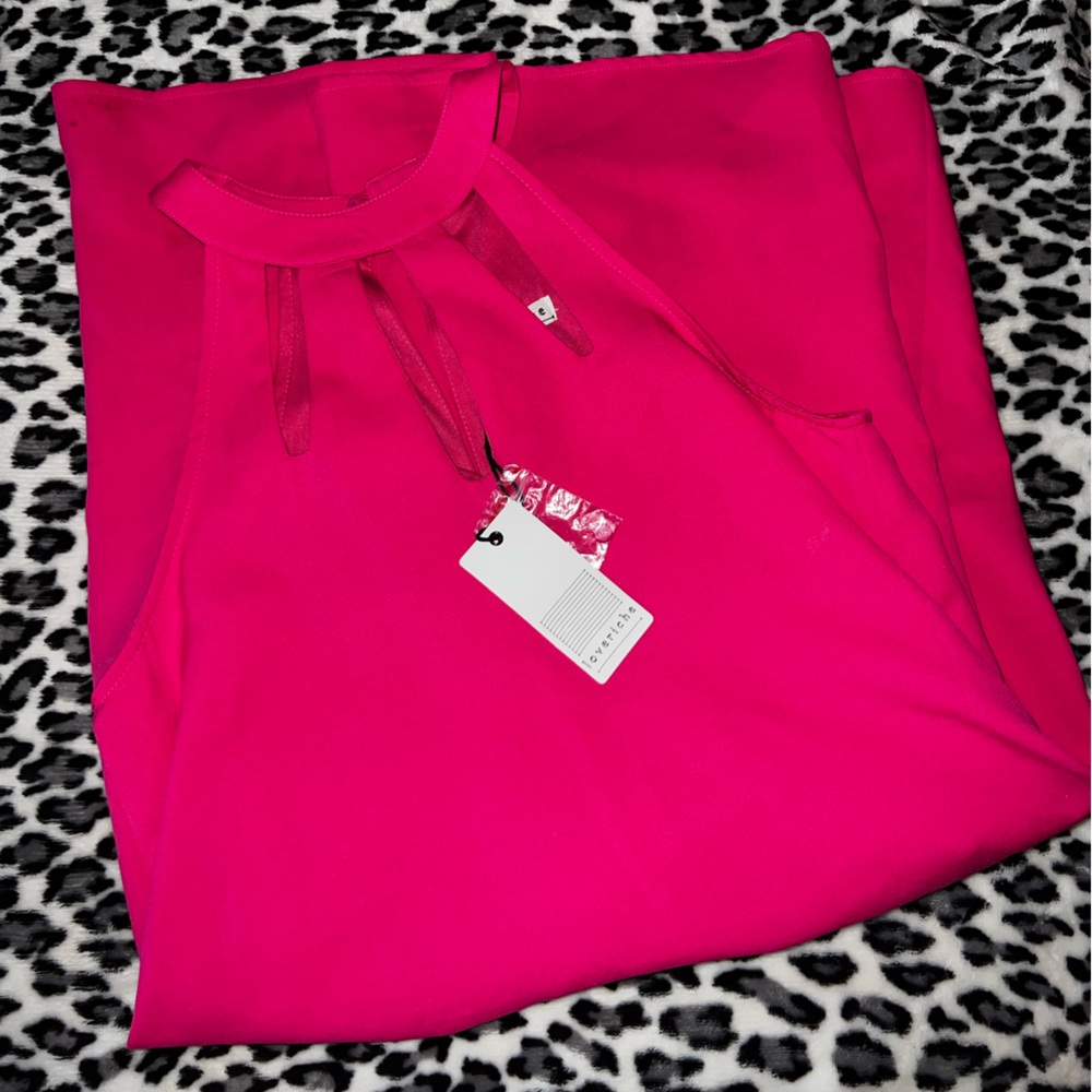 Pink LoveRiche Dress Size Small Halter Neck Never Worn NEW WITH TAGS!
